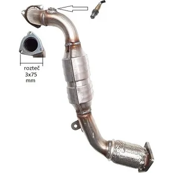 Katalyzátor Katalyzátor výfuku. (PR JMJ 1080256-2)