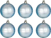 Guirma Vánoční koule 6 cm modré 6 ks