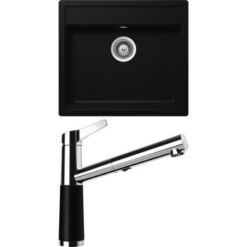 Granitový dřez Set Schock S10-5 (dřez Mono N-100 Puro + baterie SC-510.120 Puro)