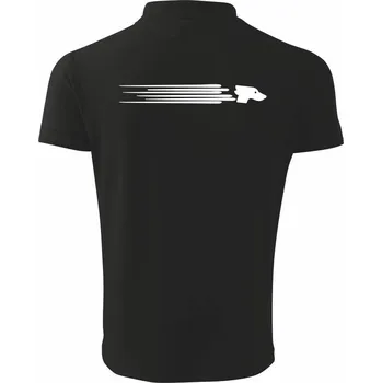 Pánská košile Chrt rychlý - Polokošile pánská Pique Polo 203 - XL ( Černá )