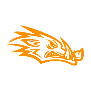 Samolepící dekorace SAMOLEPKA Divoké prase 002 pravá kanec hlava (06 - oranžová) NA AUTO, NÁLEPKA, FÓLIE, POLEP, TUNING, VLASTNÍ TEXT, TISK, AUTOSAMOLEPKY.cz, POLEPY, OBRÁZEK, LOGO, SAMOLEPKY