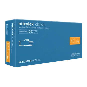 Mercator Medical Nitrylex Classic nepudrované modré 100 ks, XS