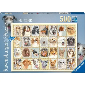 Puzzle Ravensburger Psí portréty 500 dílků