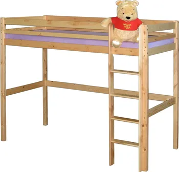 Dětská postel IDEA nábytek Patrové lůžko 90 x 200 cm smrk masiv