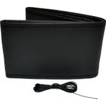 Univerzální potah na volant Classic - Černá PVC kůže + Černý steh