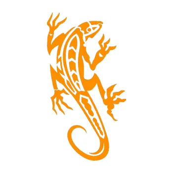 Samolepící dekorace SAMOLEPKA Ještěrka 013 pravá (06 - oranžová) NA AUTO, NÁLEPKA, FÓLIE, POLEP, TUNING, VLASTNÍ TEXT, TISK, AUTOSAMOLEPKY.cz, POLEPY, OBRÁZEK, LOGO, SAMOLEPKY
