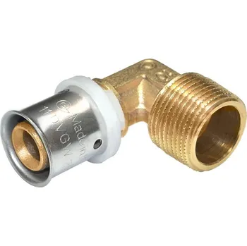 Vodovodní potrubí TOPtherm PEXAL Koleno s vnějším závitem 20 mm x 3/4" - Lisovací tvarovka (TH) 100°C 7092G2034