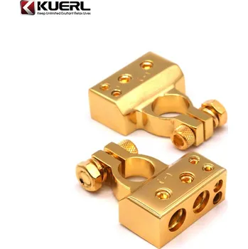 Autorádio KUERL zlacené svorky baterie 2ks (4 in) - g4-34