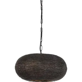 Bronzovo-hnědé závěsné kovové světlo Nadra - Ø45*23cm