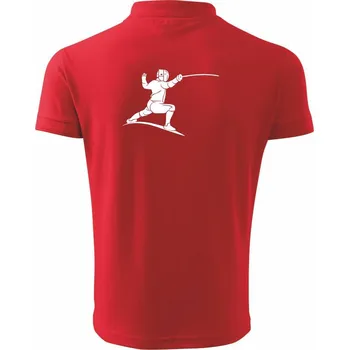 Pánská košile Šermíř postava - Polokošile pánská Pique Polo 203 - L ( Červená )