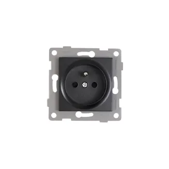 Elektrická zásuvka APPIO Zásuvka pro skleněný rámeček, černá