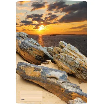 Sešit sešit 440 s 3D motivem ,A4, 40 listů,bez linek, motiv kameny