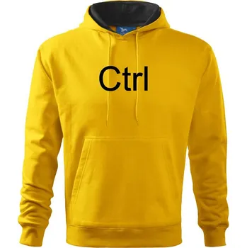 Pánská mikina Ctrl - Mikina pánská Cape s kapucí - 2XL ( Žlutá )