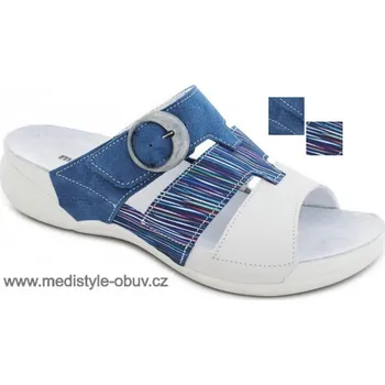 Dámská zdravotní obuv MEDISTYLE DRAHA 9D-H19 pantofel modrý vel.37-41, --- - 41