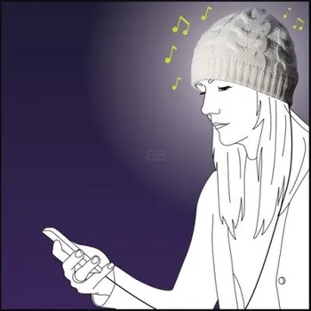 Čepice PRIME Pletená Čepice se zabudovanými drátovými sluchátky