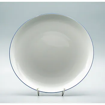 Talíř TOM modrá linka, Porcelánový Talíř mělký 26 cm, Thun
