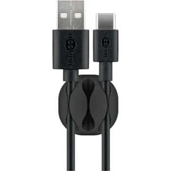 Stahovací páska Držák kabelů na desku stolu, 3 sloty, samolepící, 4ks, černý