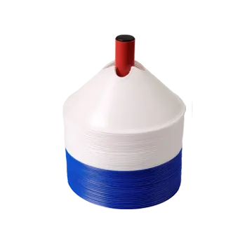 Fotbalová tréninková pomůcka Vytyčovací mety Liski 48ks modrá/bílá