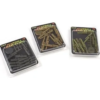 Převleky ESP Adjustable Lead Clips Camo Brown