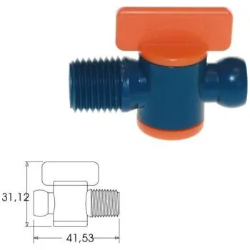 Ventil LOC-LINE 29452.1 - Ventil 1/4", kloubový, závit NPT 1/4" vnější