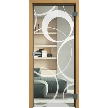 Interiérové dveře Celoskleněné dveře do pouzdra - M127C Průchozí šířka (cm): 80, Průchozí výška (cm): 197