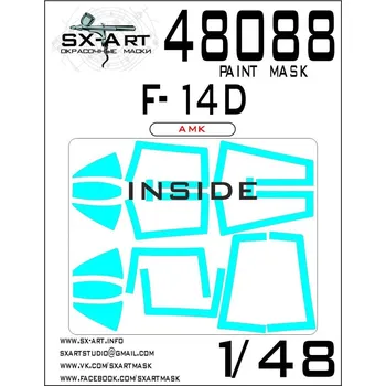 Plastikový model SX-ART 1/48 F-14D Painting mask (AMK)