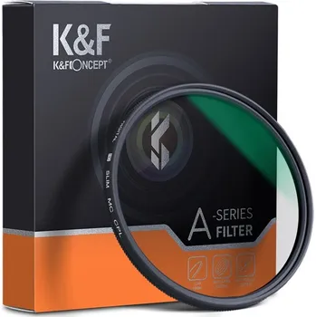 K&F Concept MC CPL SLIM polarizační filtr green coated 43 mm (kvalitní cirkulární polarizační filtr)
