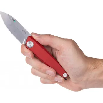 kapesní nůž ANV Knives Z050 Stonewash červeý