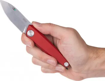 kapesní nůž ANV Knives Z050 Stonewash červeý