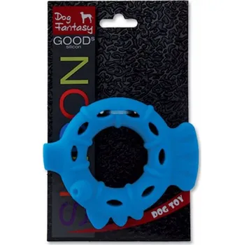 Hračka pro psa Hračka DOG FANTASY silikonový kroužek světle modrý (1ks)