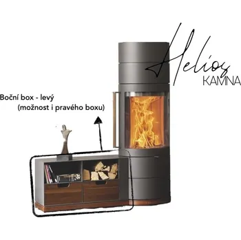 Krbová kamna Austroflamm Lux boční box levý (ŠxV 68x41cm)