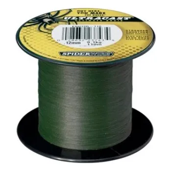 SpiderWire šňůra Ultracast Ultimate Braid zelená 0,12mm - 0,17mm (1m - 1800m) Průměr-Nosnost: 0,12mm - 9,1kg