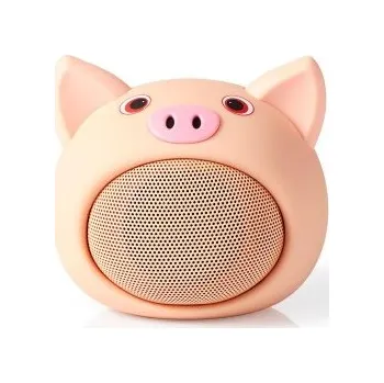 Animaticks Bluetooth Reproduktor | 3 hodiny přehrávání | Hands-free volání | Pinky Pig