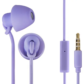 Sluchátka Thomson sluchátka s mikrofonem EAR3008 Piccolino, mini špunty, fialová
