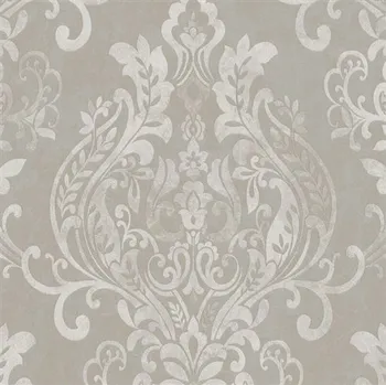 Tapeta Vliesové tapety zámecký vzor metalicky krémový 37681-4