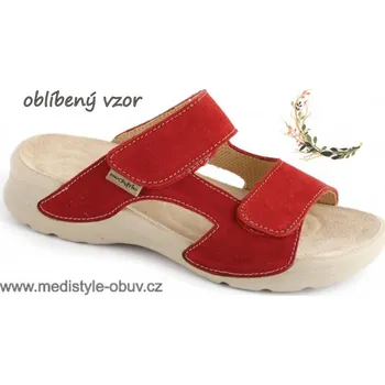 Dámská zdravotní obuv MEDISTYLE MIRKA LM-T15 červená - 41