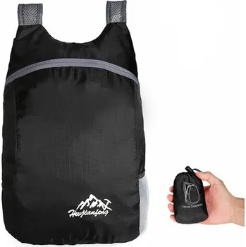 turistický batoh Ultralehký sbalitelný batoh 15 l černý