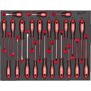 Skříňka na nářadí MILWAUKEE Pěnová vložka pro sadu šroubováků Tri-Lobe 4932479830