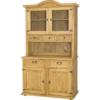 Knihovna Masivní kredenc CORDOBA Slim VIT111 Barevné provedení: Bezbarvý vosk K09