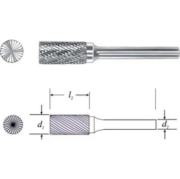 Fréza SGS 29109 (SB-3MZ) - Fréza technická SB-3MZ válcová čelní pr. 10,0x20mm, stopka 6mm