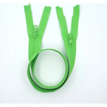 Zip YKK Zip kostěný dělitelný dvoucestný VISLON® 70cm sv. zelená