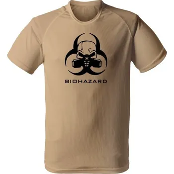 Pánské tričko Funkční tričko Biohazard - písková