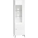 Vitrína bílá alpská/bílý lesk VILLA 02