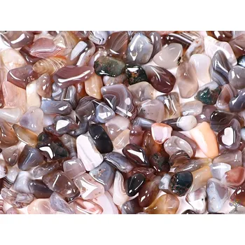 Drahý kámen Magieprirody.cz Tromlovaný kámen Achát šedý S velikost 15 - 25 mm - Botswana #296 Množství: 1ks