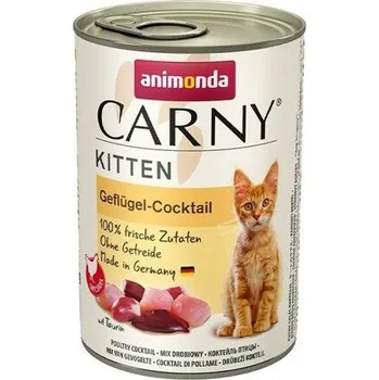 Krmivo pro kočku 6ks ANIMONDA konzerva CARNY Kitten - drůbeží směs 400g
