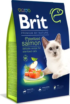 Krmivo pro kočku Brit Premium by Nature Sterilized Adult Salmon 8 kg