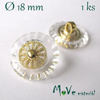Knoflík Knoflík ozdobný 18mm/1ks
