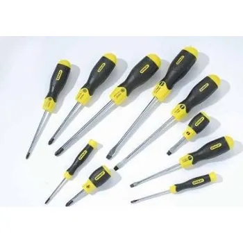 Sada nářadí Stanley 2-65-014 - Sada šroubováků CushionGrip v kufříku, 10dílná