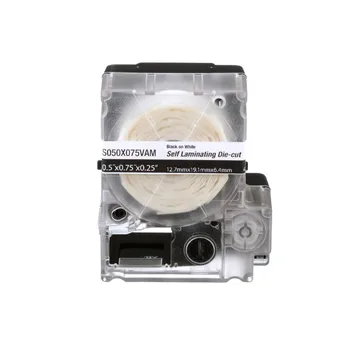 Tiskárna štítků S050X125VAM Samolaminovací štítky 31,8x12,7mm, průměr 3,1-7mm, vinyl, bílé, kazeta MP 200ks