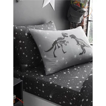 Povlečení Sada prostěradla a povlak na polštář dino
